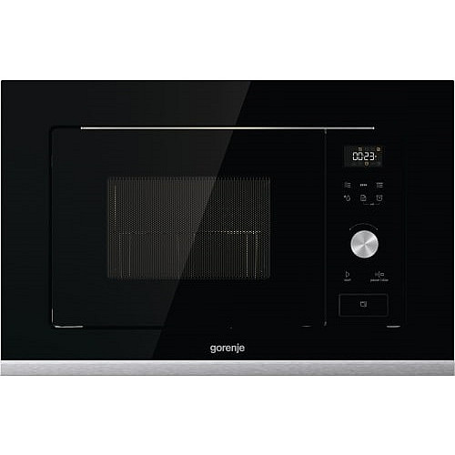 Микроволновая печь Gorenje встраиваемая, 20л, электр. управл., 800Вт, гриль, дисплей, черный