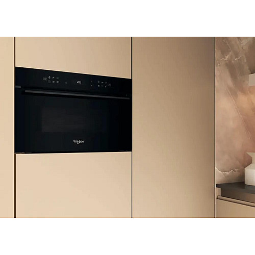 Микроволновая печь Whirlpool встроенная, 31л, электронное упр., 1000Вт, гриль, дисплей, черный