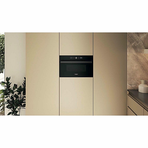 Микроволновая печь Whirlpool встроенная, 31л, электронное упр., 1000Вт, гриль, дисплей, черный