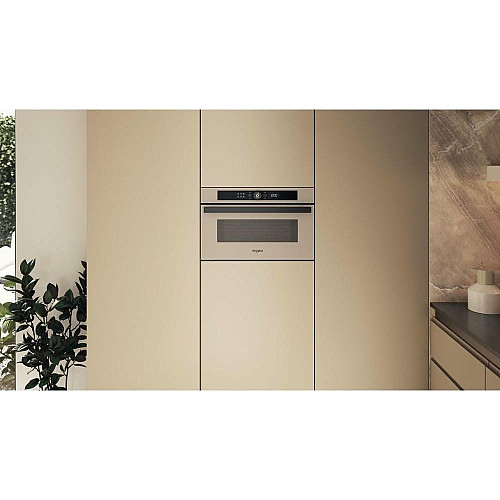 Микроволновая печь Whirlpool встроенная, 31л, электронное упр., 1000Вт, гриль, дисплей, бежевый
