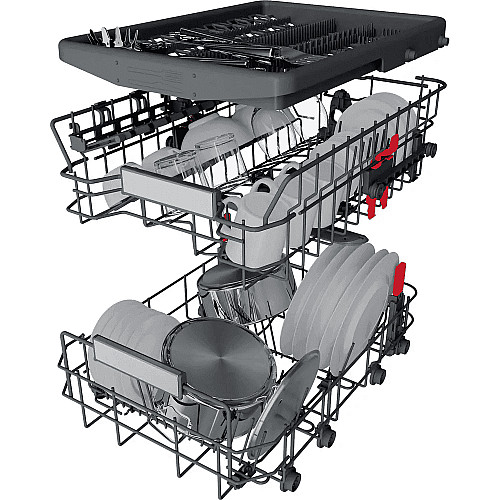Посудомоечная машина Whirlpool встроенная, 10компл., A+++, 45см, дисплей, инвертор, 3й корзина, белая