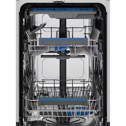 Посудомоечная машина Electrolux встроенная, 10компл., е, 45см, дисплей, инвертор, 3й корзина, черный