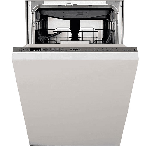 Посудомоечная машина Whirlpool встроенная, 10компл., A+++, 45см, дисплей, инвертор, 3й корзина, белая