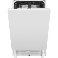 Посудомийна машина Hotpoint вбудована, 10компл., A++, 45см, дисплей, 3й кошик, білий