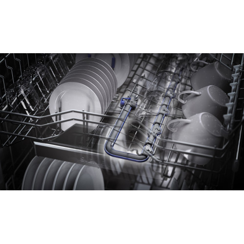 Посудомийна машина Siemens вбудована, 14компл., C, 60см, дисплей, 3й кошик, Zeolith, білий