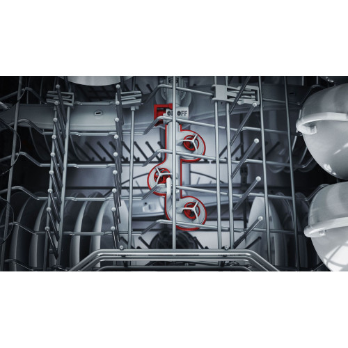 Посудомийна машина Bosch вбудована, 14компл., A, 60см, дисплей, 3й кошик, білий