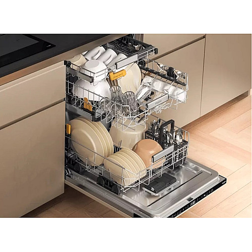 Посудомийна машина Whirlpool вбудована, 14компл., A+++, 60см, дисплей, 3й кошик, білий