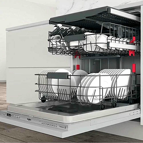 Посудомоечная машина Whirlpool встроенная, 14компл., A+++, 60см, дисплей, 3й корзина, белая