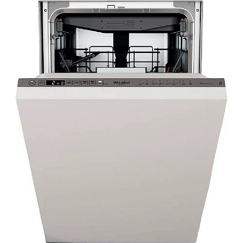 Посудомоечная машина Whirlpool встроенная, 10компл., A+++, 45см, дисплей, инвертор, 3й корзина, белая