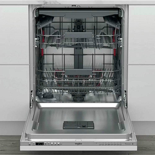 Посудомоечная машина Whirlpool встроенная, 14компл., A+++, 60см, дисплей, инвертор, 3й корзина, белая