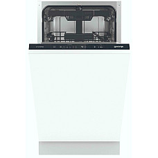 Посудомийна машина Gorenje вбудовувана, 11компл., A+++, 45см, інвертор, 3й кошик, білий