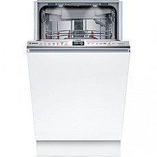 Посудомийна машина Bosch вбудована, 10компл., C, 45см, дисплей, 3й кошик, Zeolith, білий