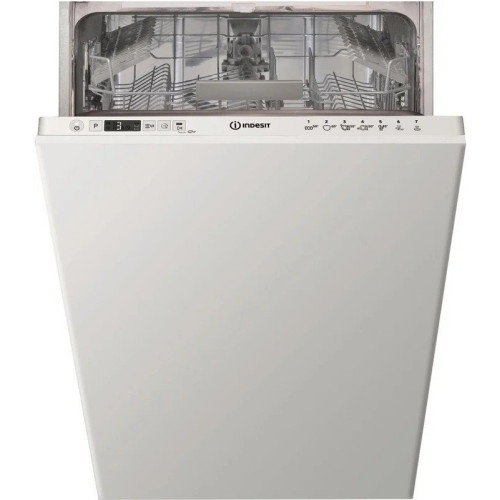 Посудомийна машина Indesit вбудовувана, 10компл., F, 45см, дисплей, білий