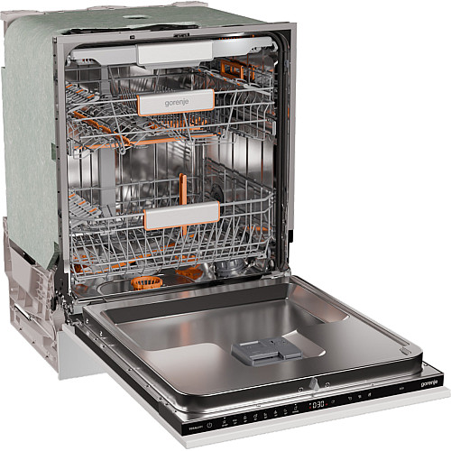 Посудомийна машина Gorenje вбудовувана, 16компл., A+++, 60см, інвертор,Wi-Fi, AquaStop, сенсорн.упр, 3и кошики, білий