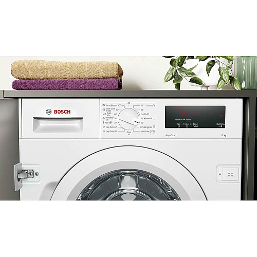 Пральна машина Bosch вбудовувана фронтальна, 8кг, 1200, C, 55см, дисплей, білий