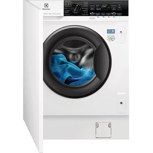 Стирально-сушильная машина Electrolux встроенная фронтальная, 8(4)кг, 1600, D, 54см, дисплей, пара, инвертор, белый
