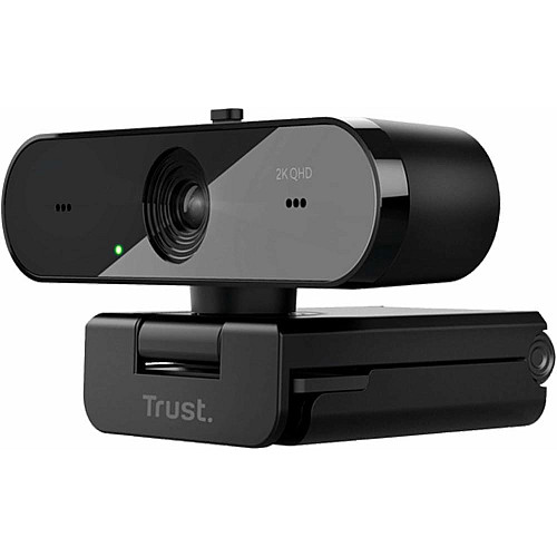 Вебкамера Trust Taxon ECO, 2K QHD, 30 fps, автофокус, OEM BOX, черный