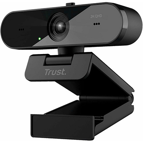 Вебкамера Trust Taxon ECO, 2K QHD, 30 fps, автофокус, OEM BOX, черный