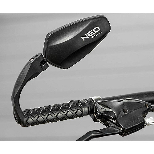Дзеркало велосипедне Neo Tools з кронштейном, універсальне, протиосколкове, діаметр монтажу 16-22мм, 0.09кг