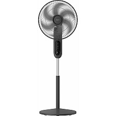 Вентилятор Philips підлоговий Series 1001, 45см, 47Вт, пульт ДК, опора кругла, ароматерапія, чорний
