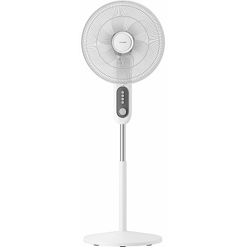 Вентилятор Philips підлоговий Series 1001, 45см, 47Вт, опора кругла, білий