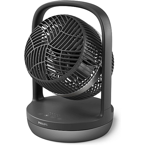 Вентилятор Philips настольный Series 3000, 22см, 27Вт, таймер, поворот 180, черный