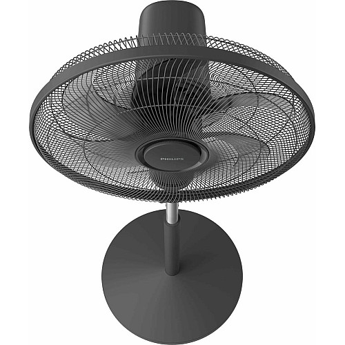 Вентилятор Philips напольный Series 1001, 45см, 47Вт, пульт ДУ, опора круглая, ароматерапия, черный