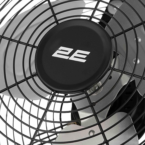 Напольный вентилятор 2E PowerWind 30A профессиональный, 30см, 60Вт, кнопки, двигатель алюминий 100%, черный