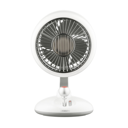 Вентилятор ARDESTO AviaFan FT-F3600W настільний, 12см, акумулятор, підсвічування, USB-A Type-C, білий