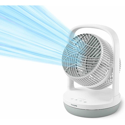 Вентилятор Philips настільний Series 2000, 22см, 24Вт, таймер, поворот 180, білий