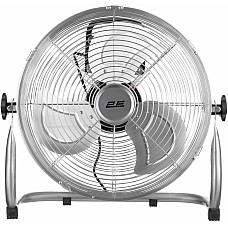 Вентилятор підлоговий 2E PowerWind 35C професійний, 35см, 65Вт, кнопки, двигун мідь 100%, срібний