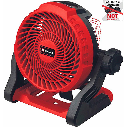 Вентилятор аккумуляторный Einhell GE-CF 18/2200 Li, 18В, PXC 180мм, 1200-2200об/мин, 1.2кг, без АКБ и ЗП