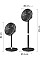 Вентилятор Philips напольный Series 3000, 40см, 48Вт, управление через смартфон, регулировка высоты, черный