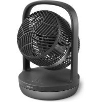 Вентилятор Philips настольный Series 3000, 22см, 27Вт, таймер, поворот 180, черный