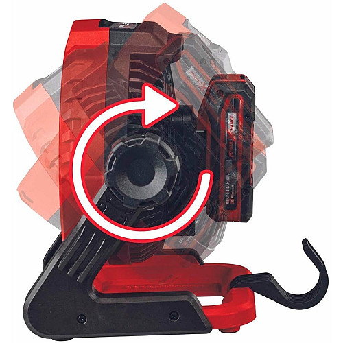 Вентилятор аккумуляторный Einhell GE-CF 18/2200 Li, 18В, PXC 180мм, 1200-2200об/мин, 1.2кг, без АКБ и ЗП