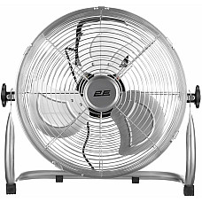 Вентилятор підлоговий 2E PowerWind 30C професійний, 30см, 60Вт, кнопки, двигун мідь 100%, срібний