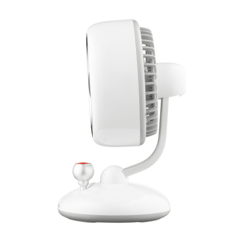 Вентилятор ARDESTO AviaFan FT-F3600W настільний, 12см, акумулятор, підсвічування, USB-A Type-C, білий