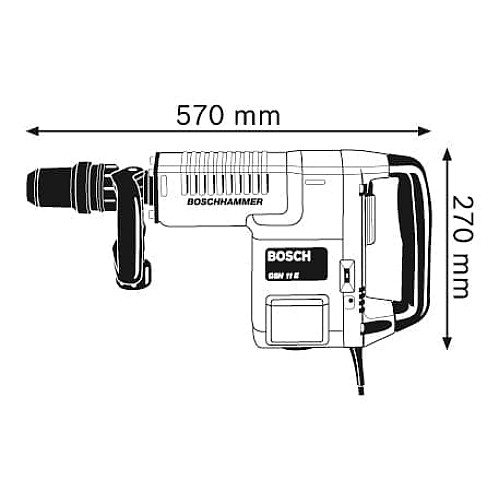 Молоток відбійний Bosch Professional GSH 11E 1500Вт 16.8Дж 900-890уд/хв 10.1кг