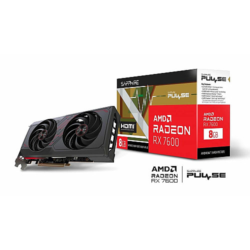 Відеокарта SAPPHIRE Radeon RX 7600 8GB GDDR6 Pulse Gaming