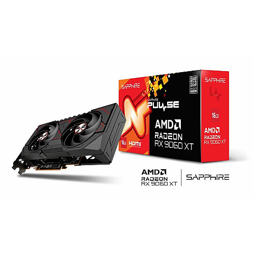 Видеокарта SAPPHIRE Radeon RX 9060 XT 16GB GDDR6 PULSE GAMING OC