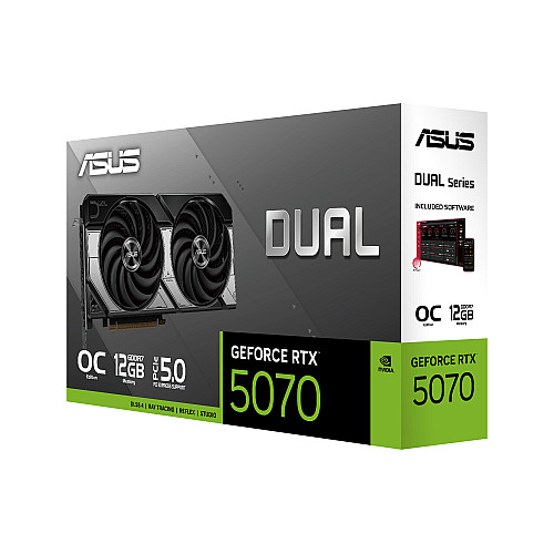 Відеокарта ASUS GeForce RTX 5070 12GB GDDR7 OC DUAL-RTX5070-O12G
