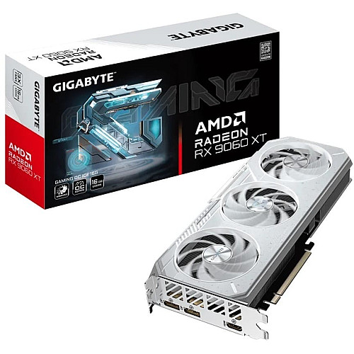 Видеокарта GIGABYTE Radeon 9060 XT 16GB GDDR6 OC ICE белый