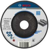 Диск зачисний Bosch Professional Standard for Metal 125х6мм, обдирний, опуклої форми