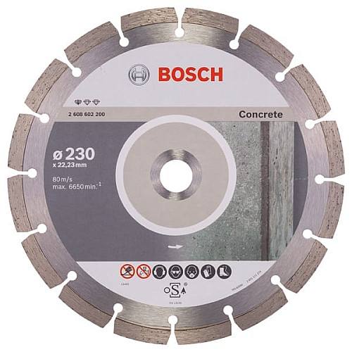 Диск алмазний Bosch Professional Standard for Concrete, 230х22.23мм, по бетону