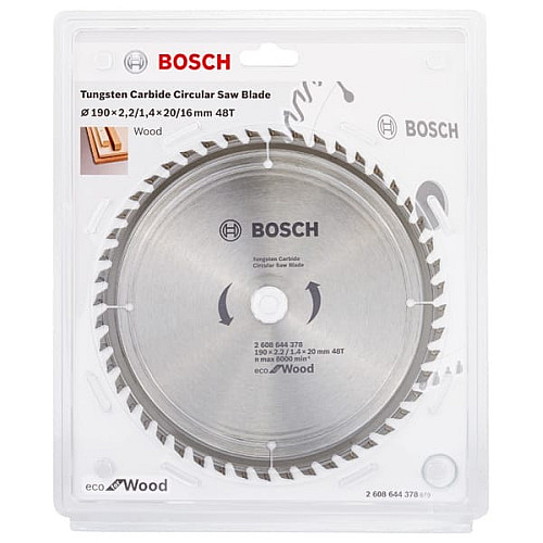 Диск пиляльний Bosch Professional Eco for Wood 190x2.2x20-48T