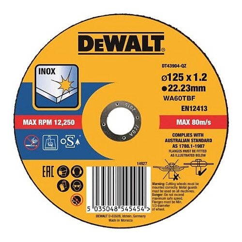 Диск відрізний DeWalt EXTREME по металу 125х1.2х22.23мм