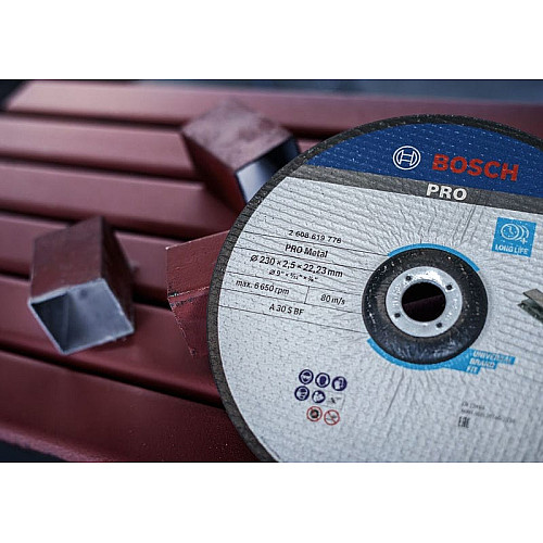 Диск отрезной шлифовальный Bosch Professional Standard, 230х22.23мм, по металлу