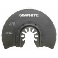 Насадка для багатофункціонального інструменту GRAPHITE, диск пильний, 85мм, HCS по дереву