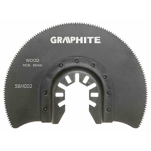 Насадка для многофункционального инструмента GRAPHITE, диск пильный, 85мм, HCS по дереву.