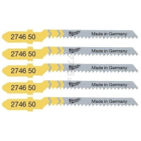 Полотно пилочное для электролобзика Milwaukee T119BO по дереву, шаг зуба 2ммх50мм, 5шт.